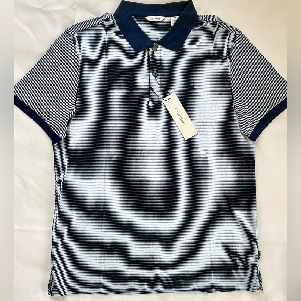 Calvin Klein Mens liquid touch polo shirt size M